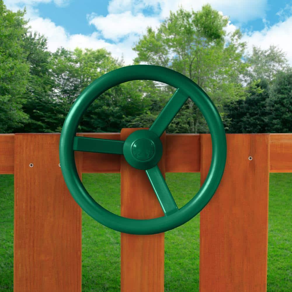 Gorilla Playsets Steering Wheel Swing Set Accessory - Green