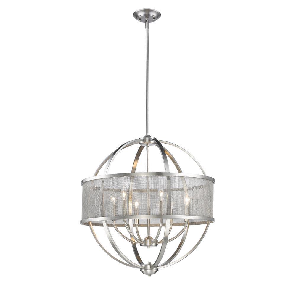 6 - Light Dimmable Chandelier