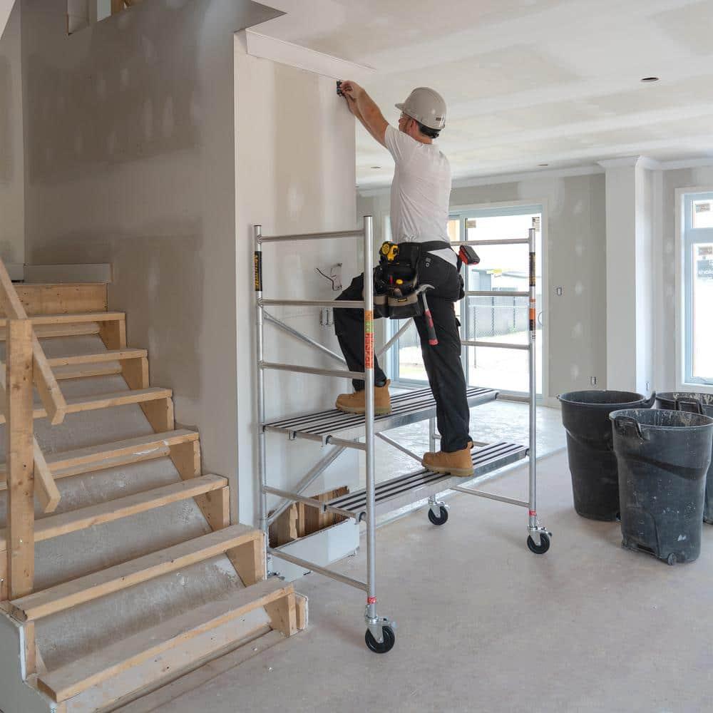 METALTECH Scaffold,4-45/64 ft.L,Aluminum,700 lb. I-CAIRC