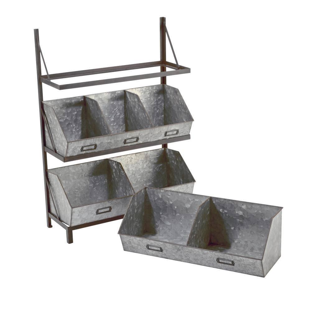 Tripar Industrial Bin Organizer/Display - Metal