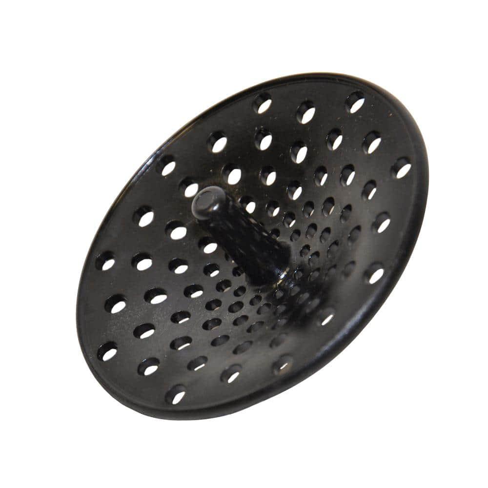 Daiosportswear Sink Strainer Kitchen Drain Household Black Stainless Steel Sink Filter Basket Sink Plug Vegetable Basin Water Blocking Accessories