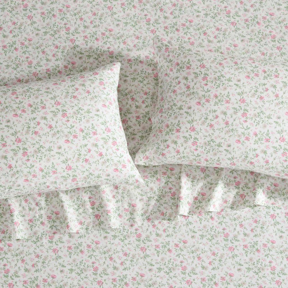 Laura Ashley Printed Cotton Percale Sheet Set