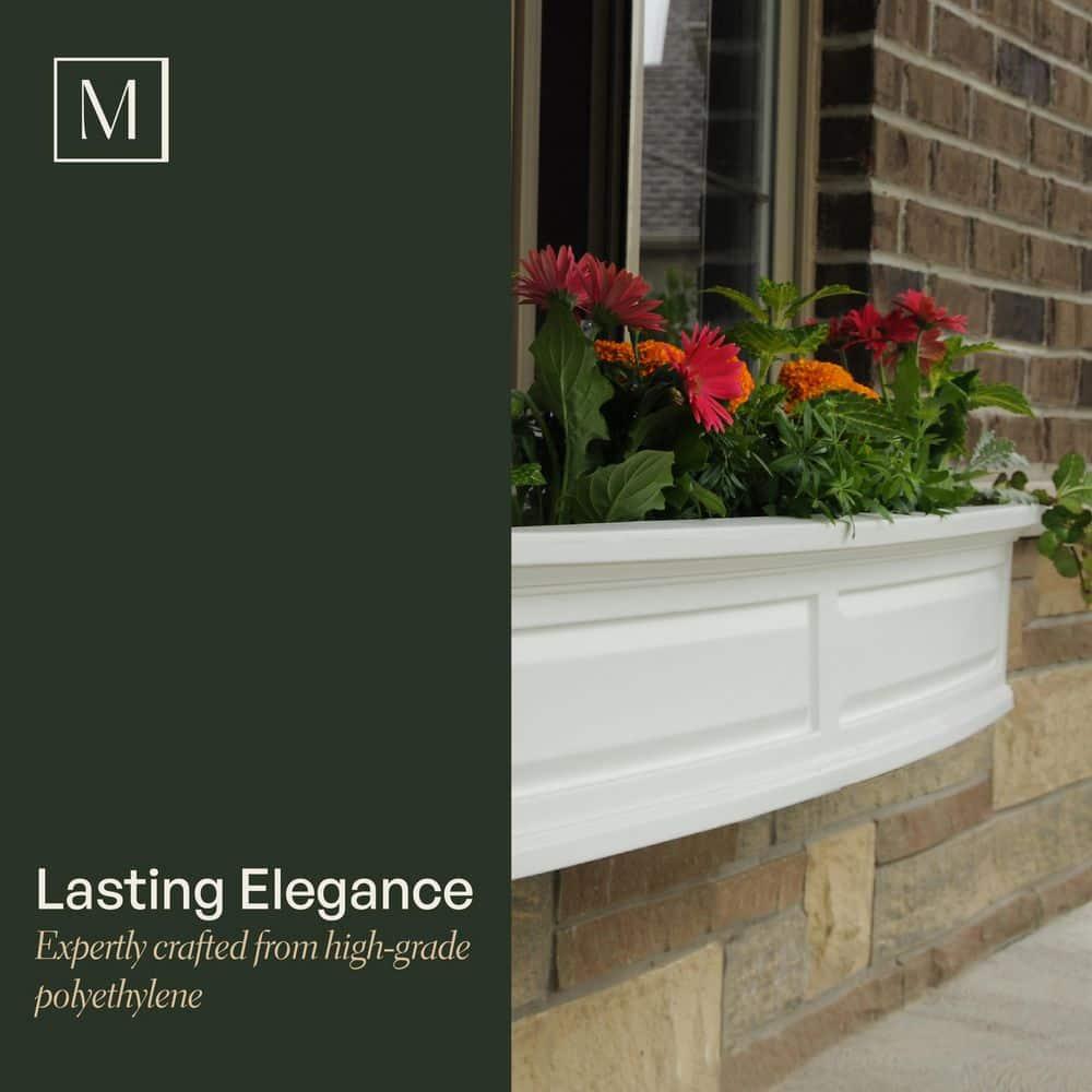 Nantucket Resin Window Box with Water Reservoir