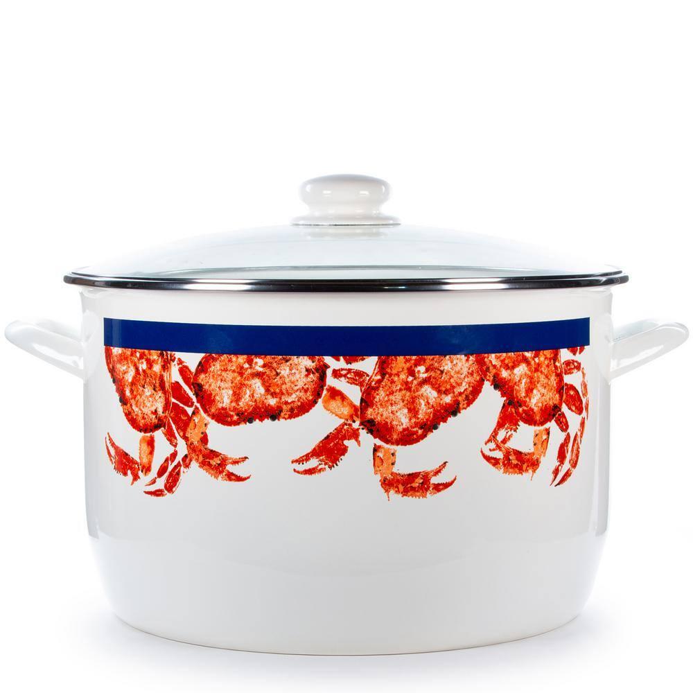 Golden Rabbit Golden Rabbit Crab House 18 Quarts Non-Stick Enamelware Stock Pot