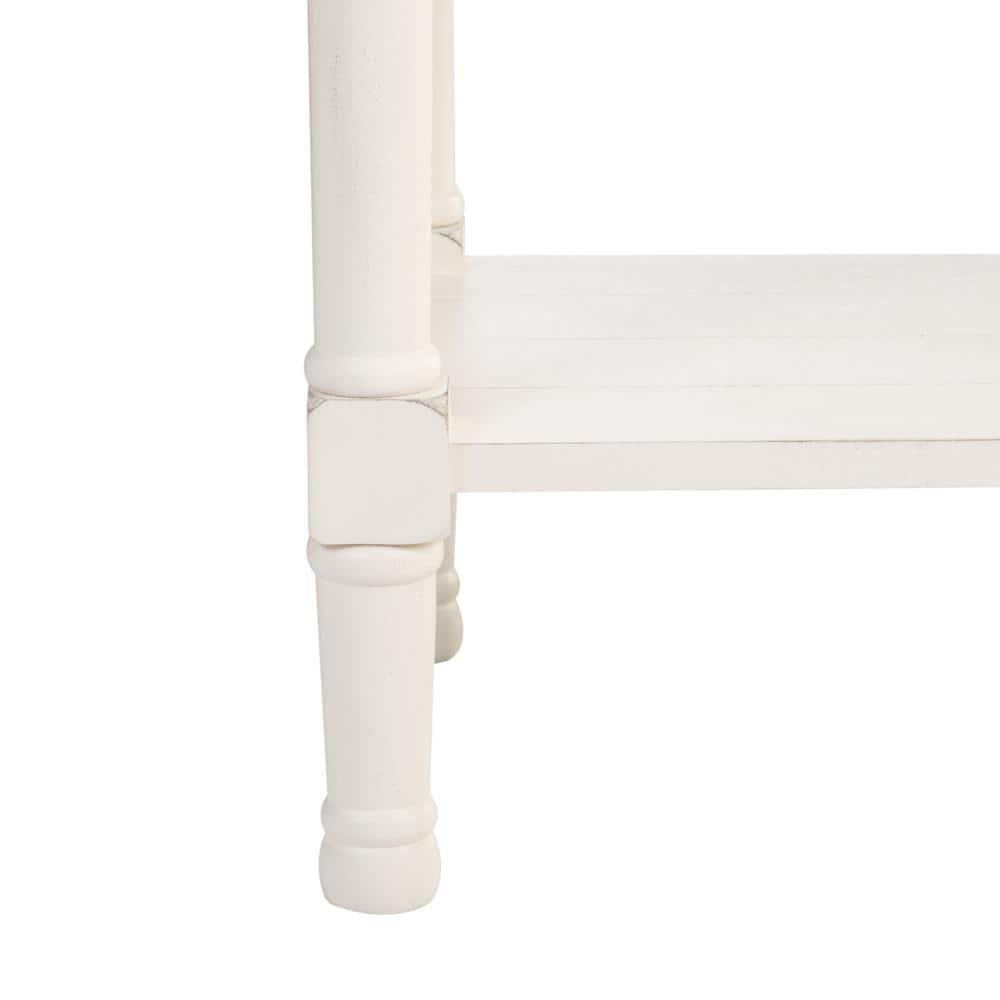 Primrose 3 Drawer Console Table - Distrssed White - Safavieh