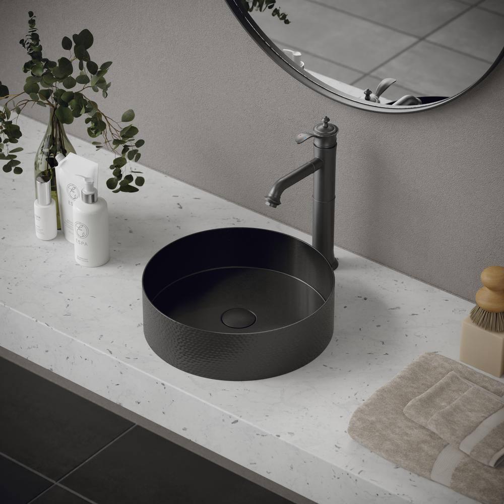 Karran Cinox 15'' Stainless Steel Circular Bathroom Sink