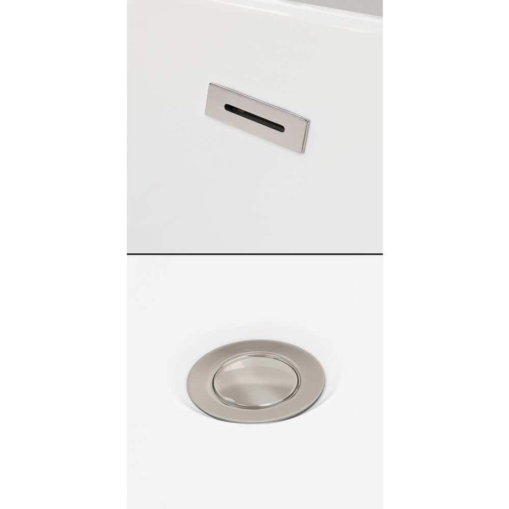 Dorrit 66" x 32" Freestanding Soaking Acrylic Bathtub