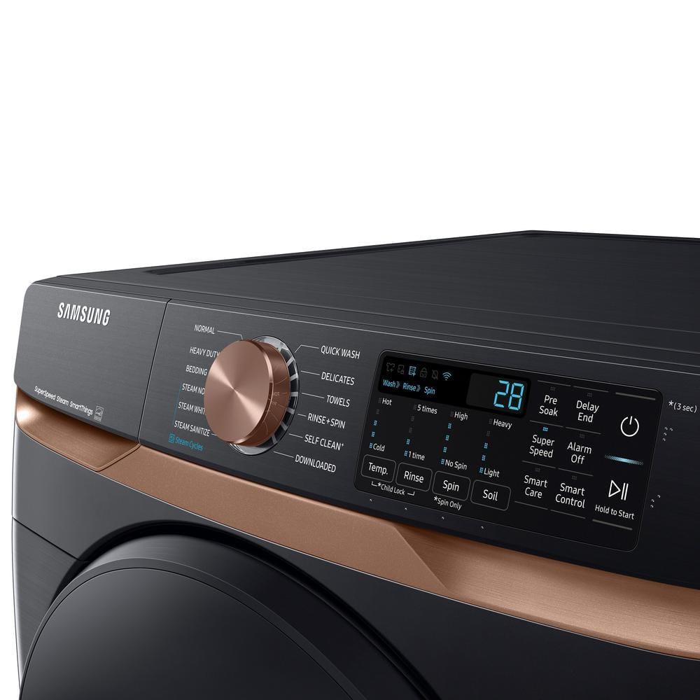 Samsung 5.0 cu. ft. Extra Large Capacity Smart Front Load Washer with Super Speed Wash and Steam