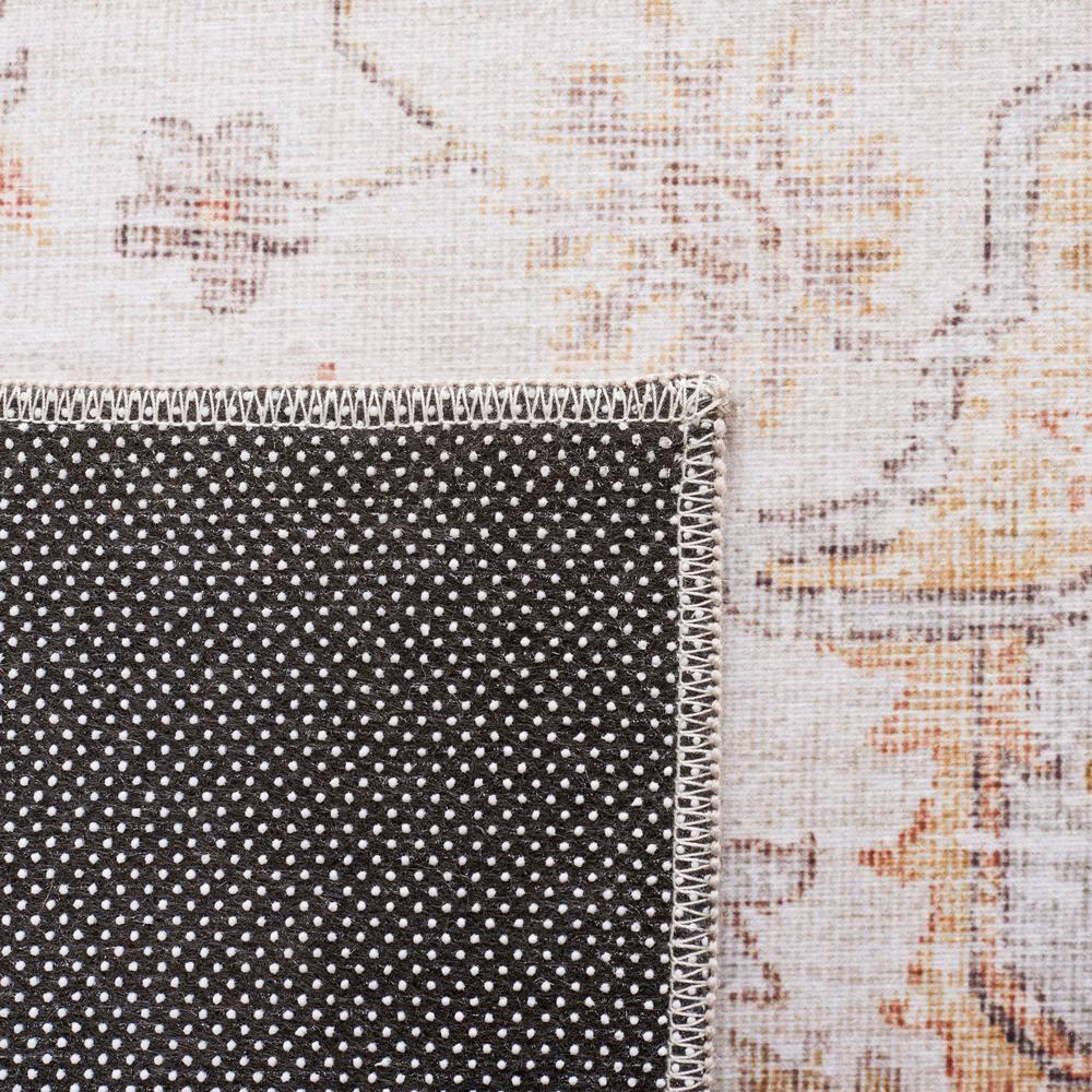 Tucson Vintage Persian TSN105 Power Loomed Machine Washable Skid-Resistant Indoor Runner Rug - Light Grey/Rust - 2'6"x6' - Safavieh