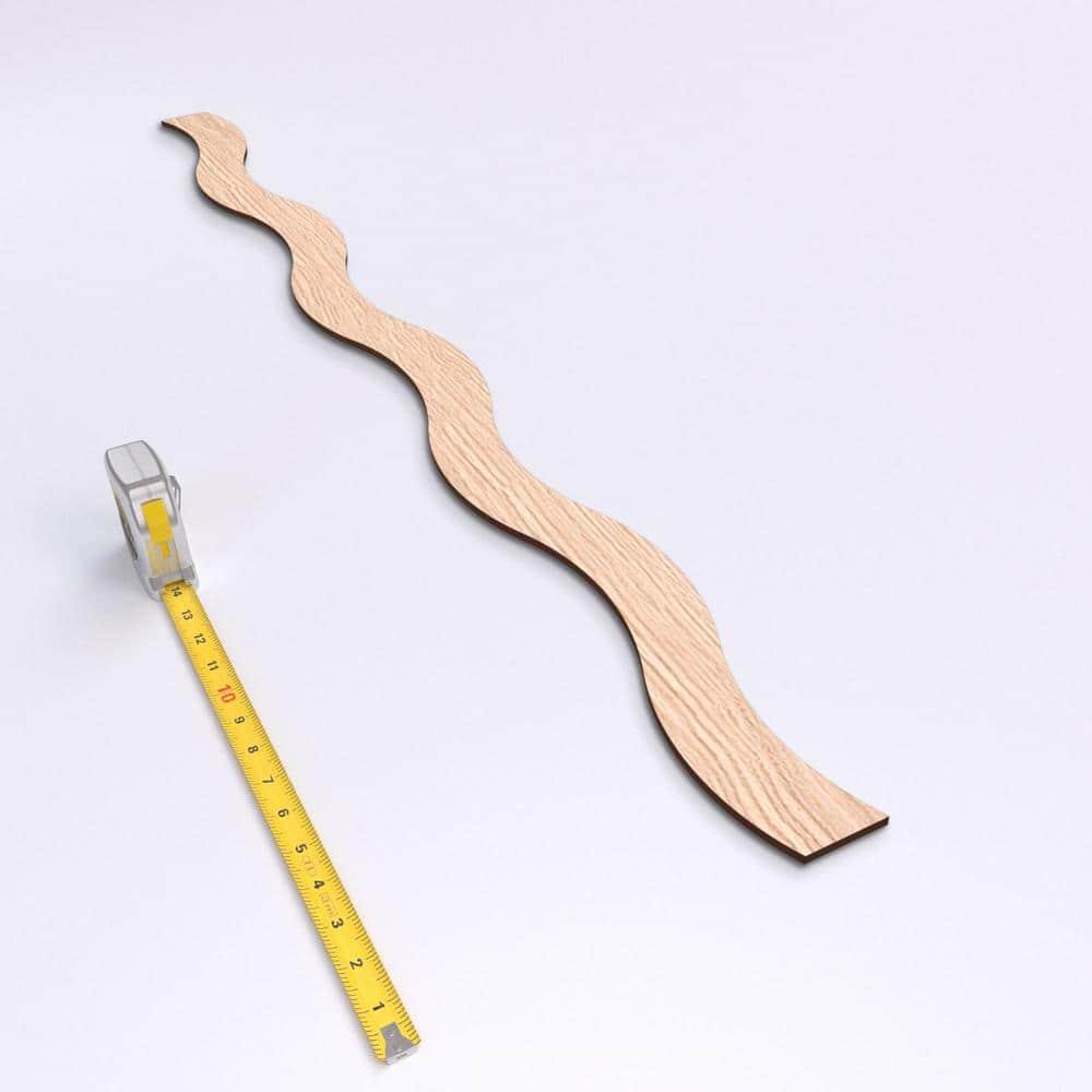 Ekena Millwork Brazos Adjustable Wood Decorative Slat Wall Panel Kit