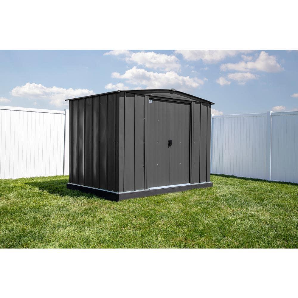 Arrow 8 ft. W x 6 ft. D Galvanized Steel Storage Shed