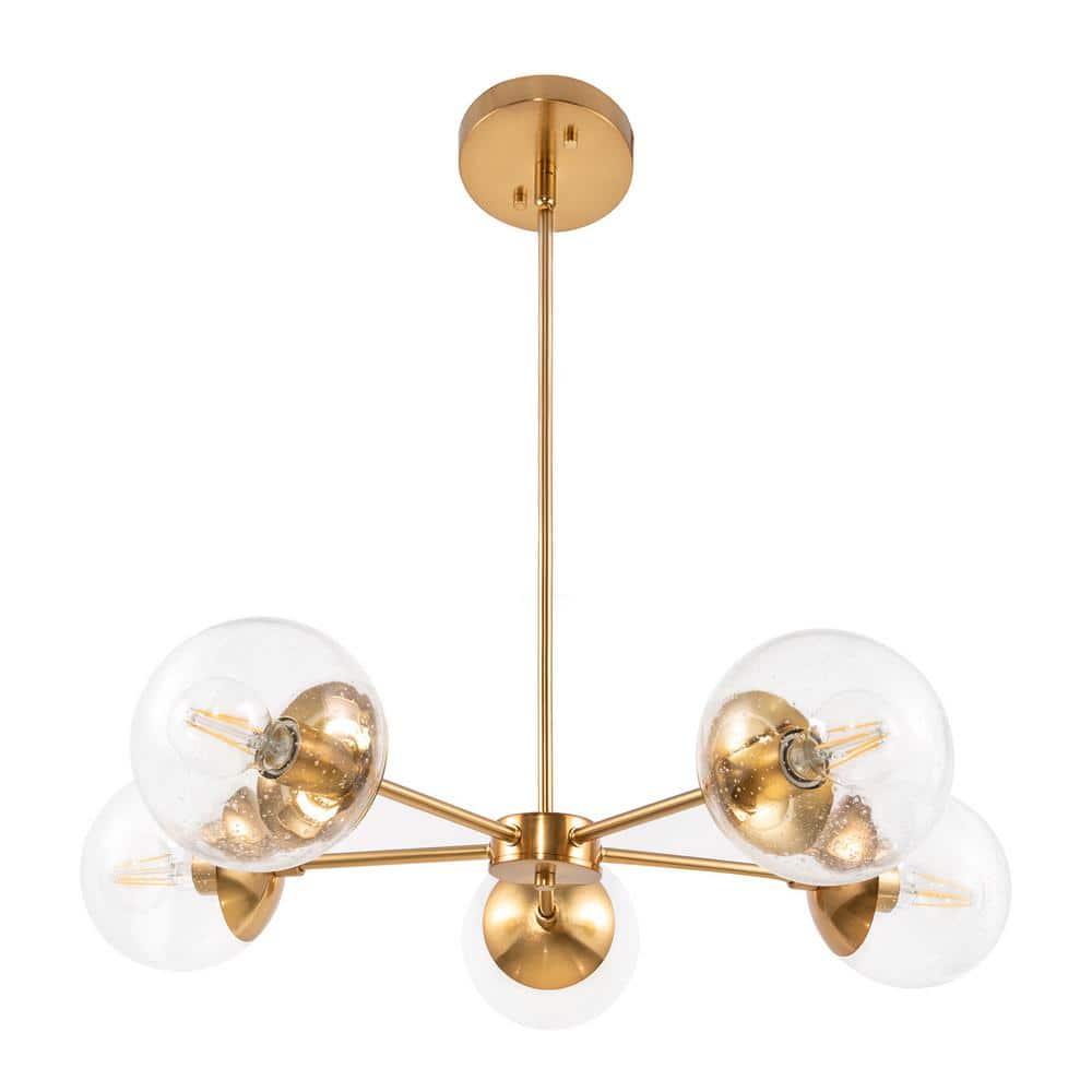 Design House Gracelyn 5-Light Indoor Chandelier in Satin Gold