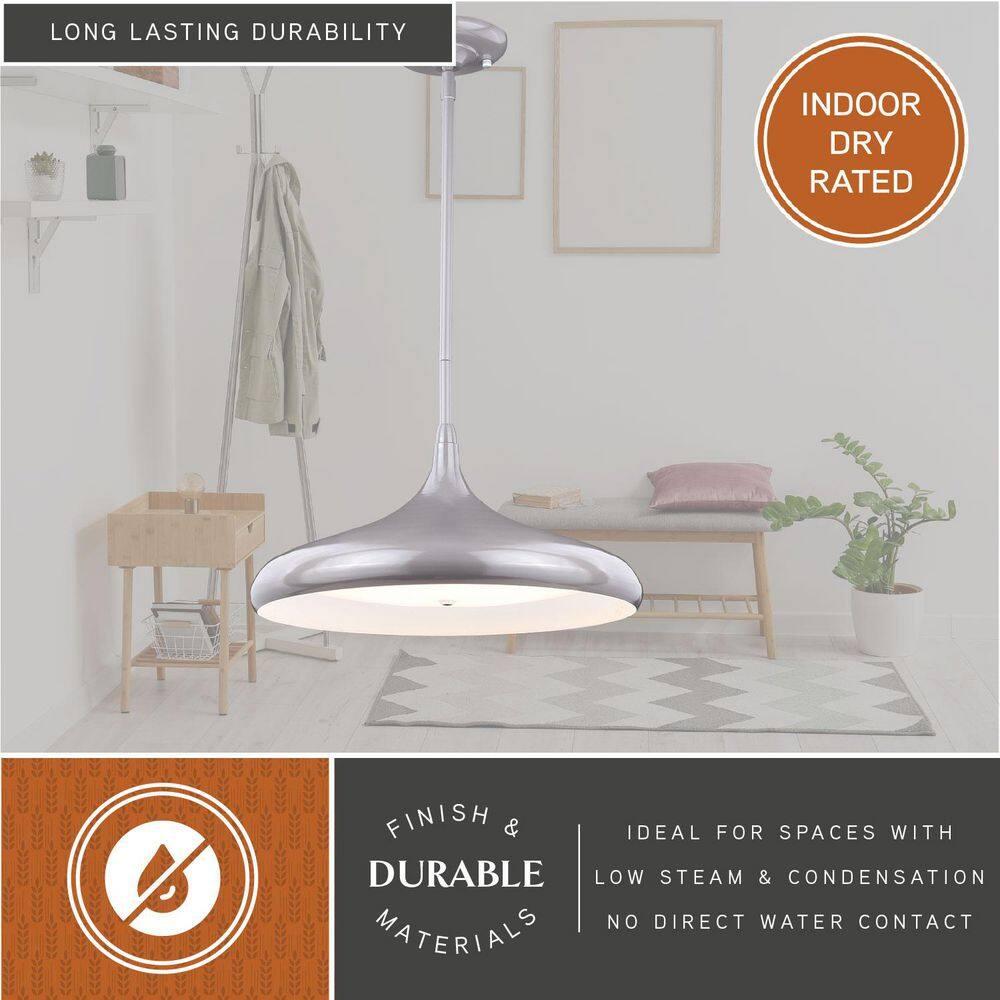 Bacio LED Taupe Motion Sensor Dome Pendant Light
