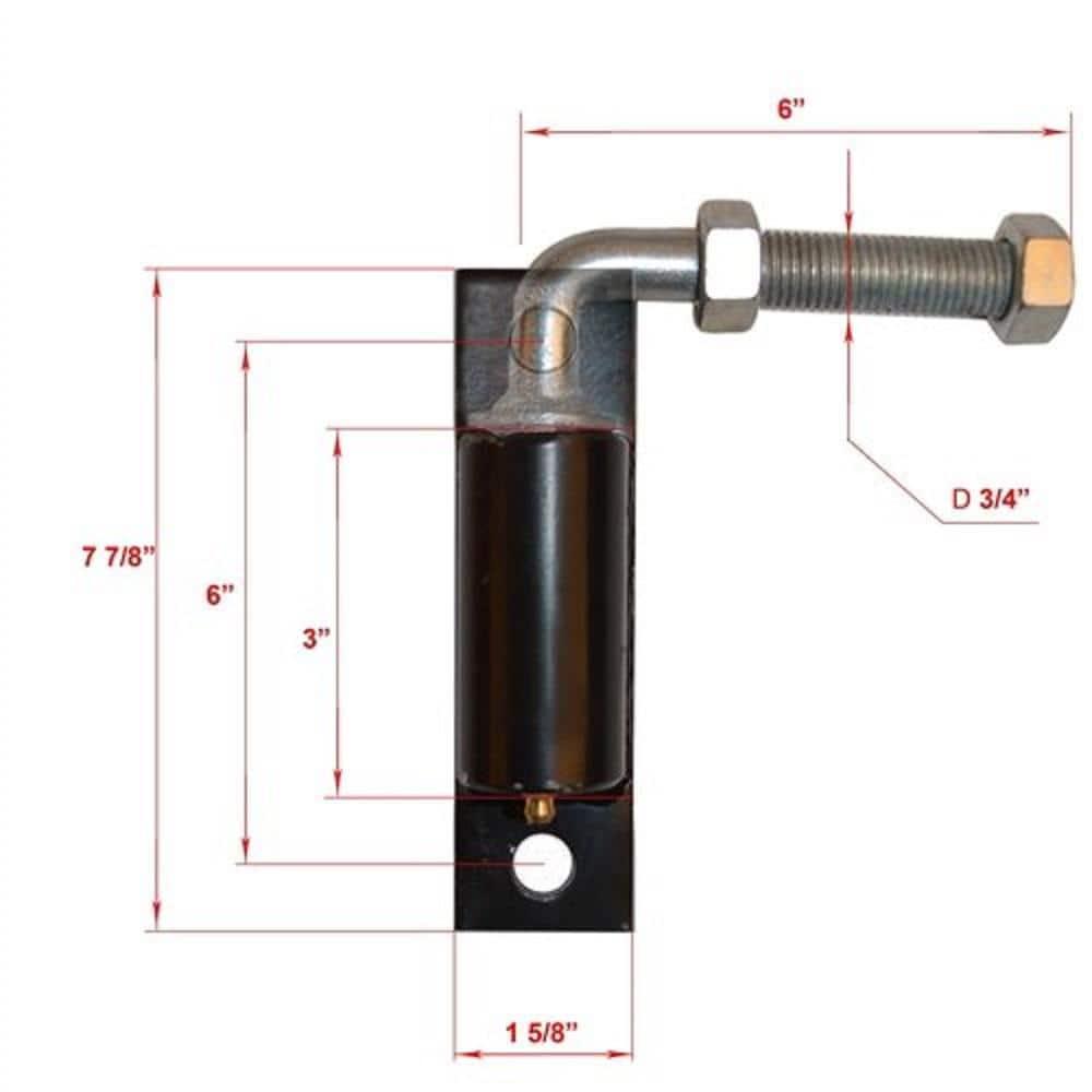 ALEKO Hinge J-Bolt for Driveway Gates Metal Bolts & Screws