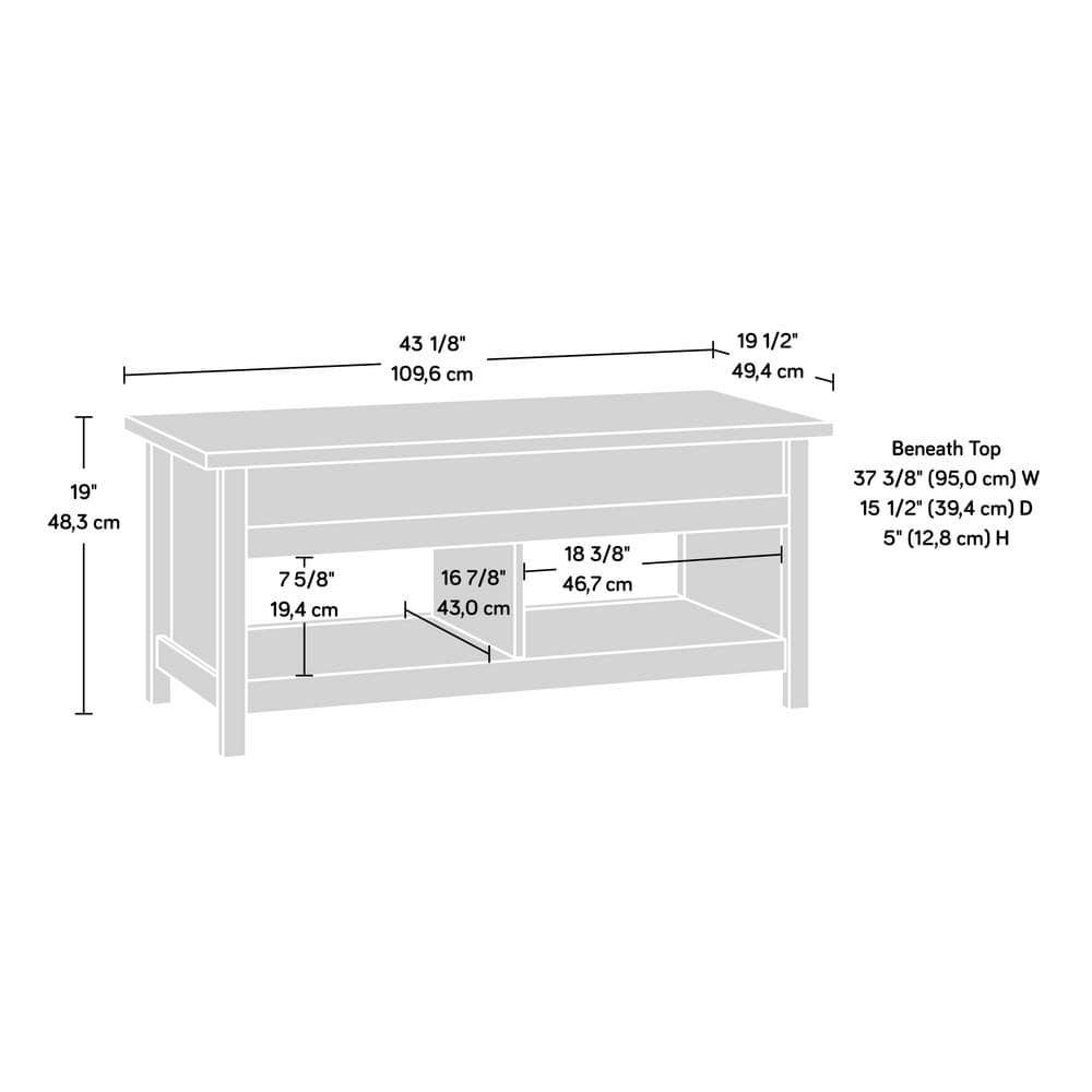 Sauder Modern Lift-top Coffee Table