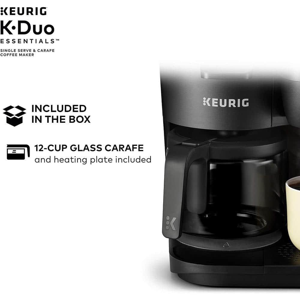 Keurig K-Duo Coffee Maker, with Single-Serve K-Cup Pod, and 12 Cup Carafe Brewer