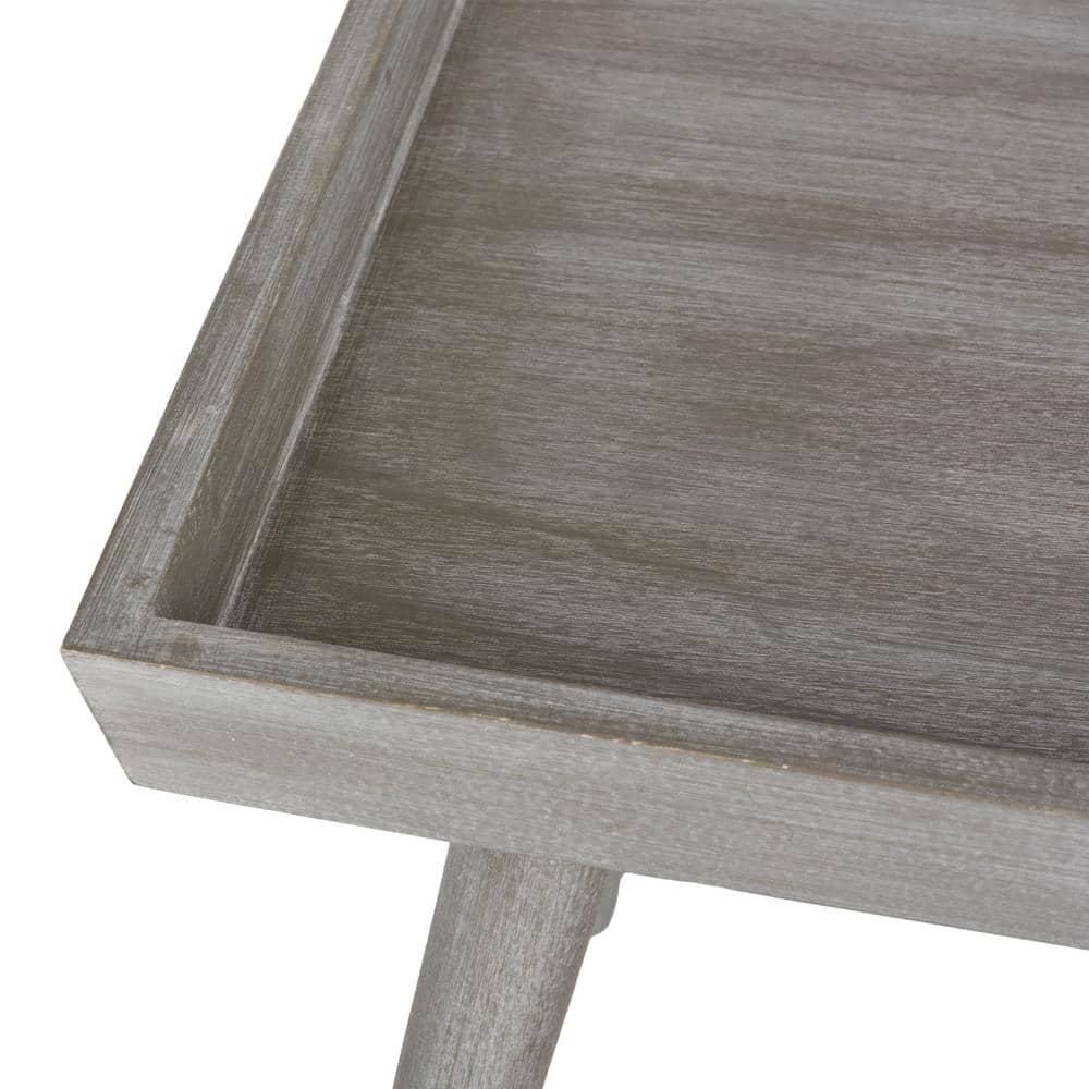 Nonie Coffee Table With Tray - Slate Grey - Safavieh