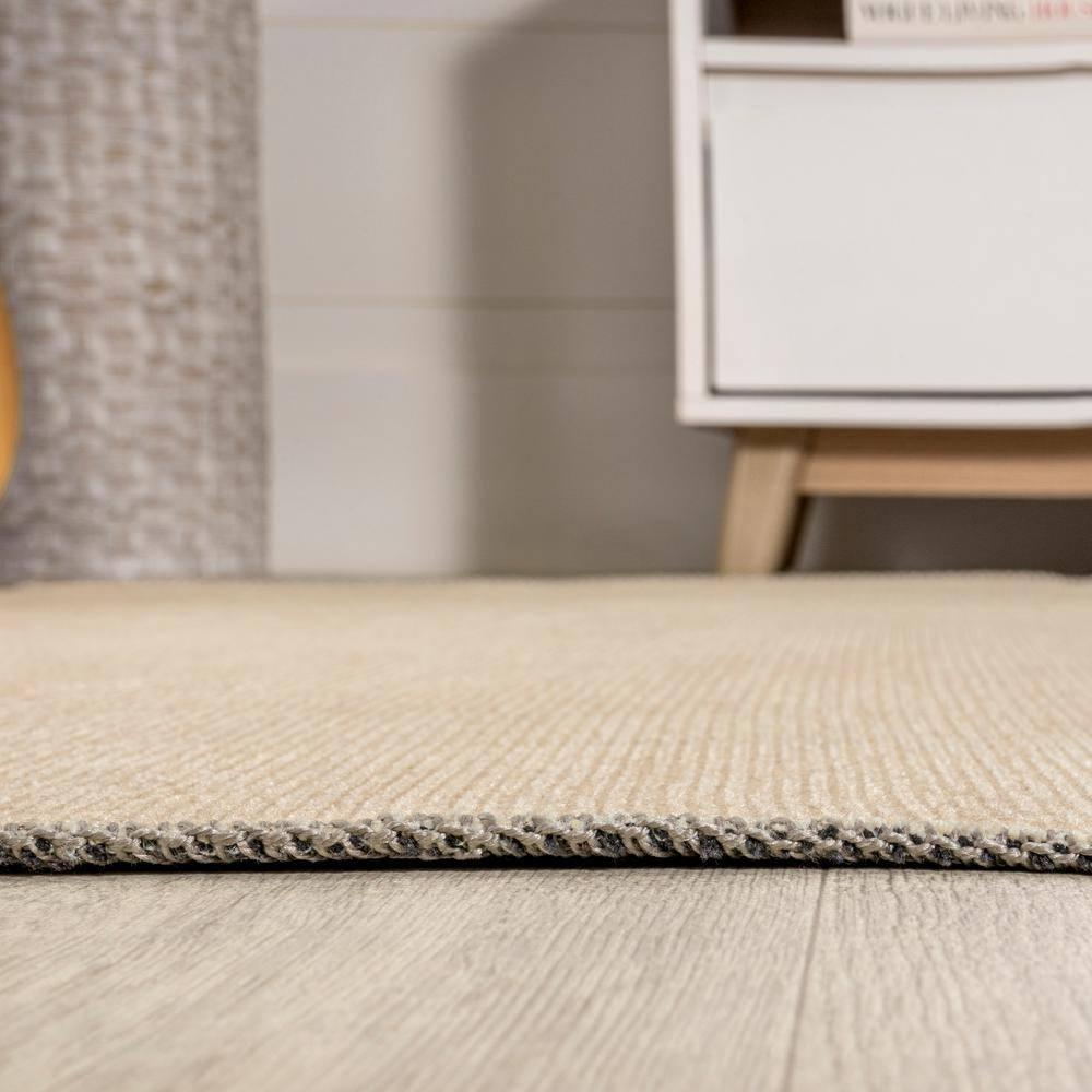 5' x 8' Cirkel Minimalist Geometric Dot Machine-Washable Area Rug, Cream/Olive - JONATHAN Y