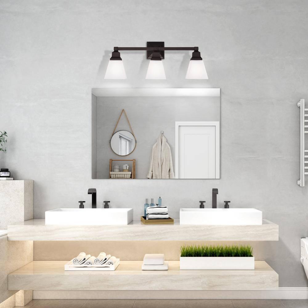 Livex Lighting Mission 3 - Light Vanity in  Bronze
