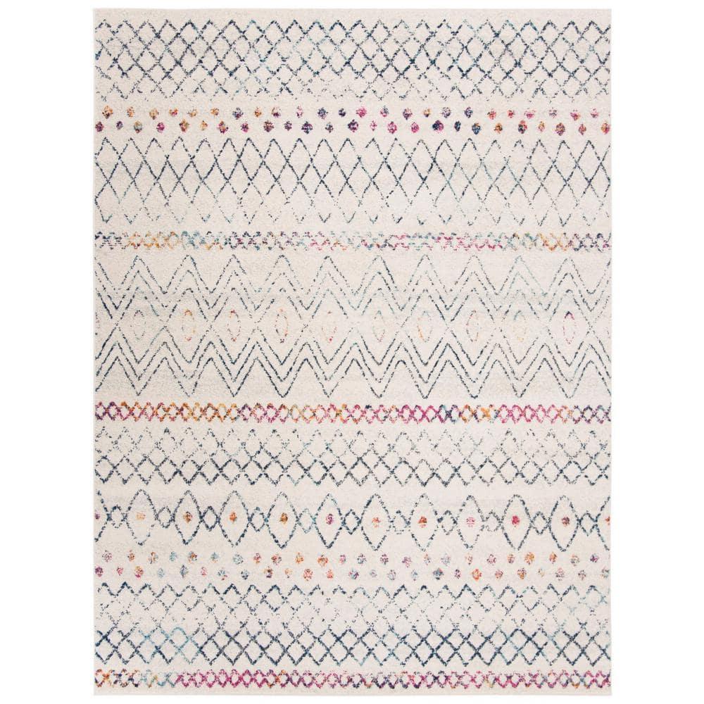 Madison 700 MAD798 Power Loomed Indoor Area Rug - Ivory/Dark Blue - 8'x10' - Safavieh