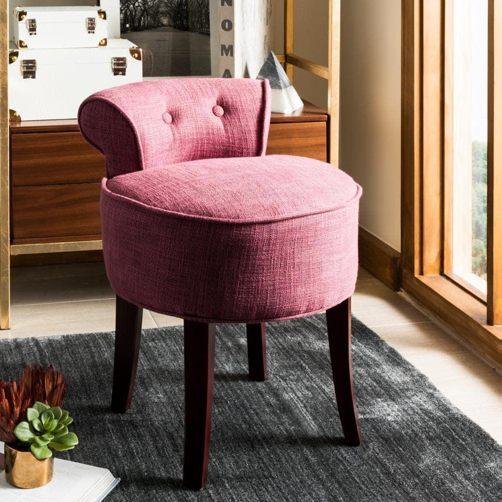 Georgia Vanity Stool - MCR4546 - Rose - Safavieh