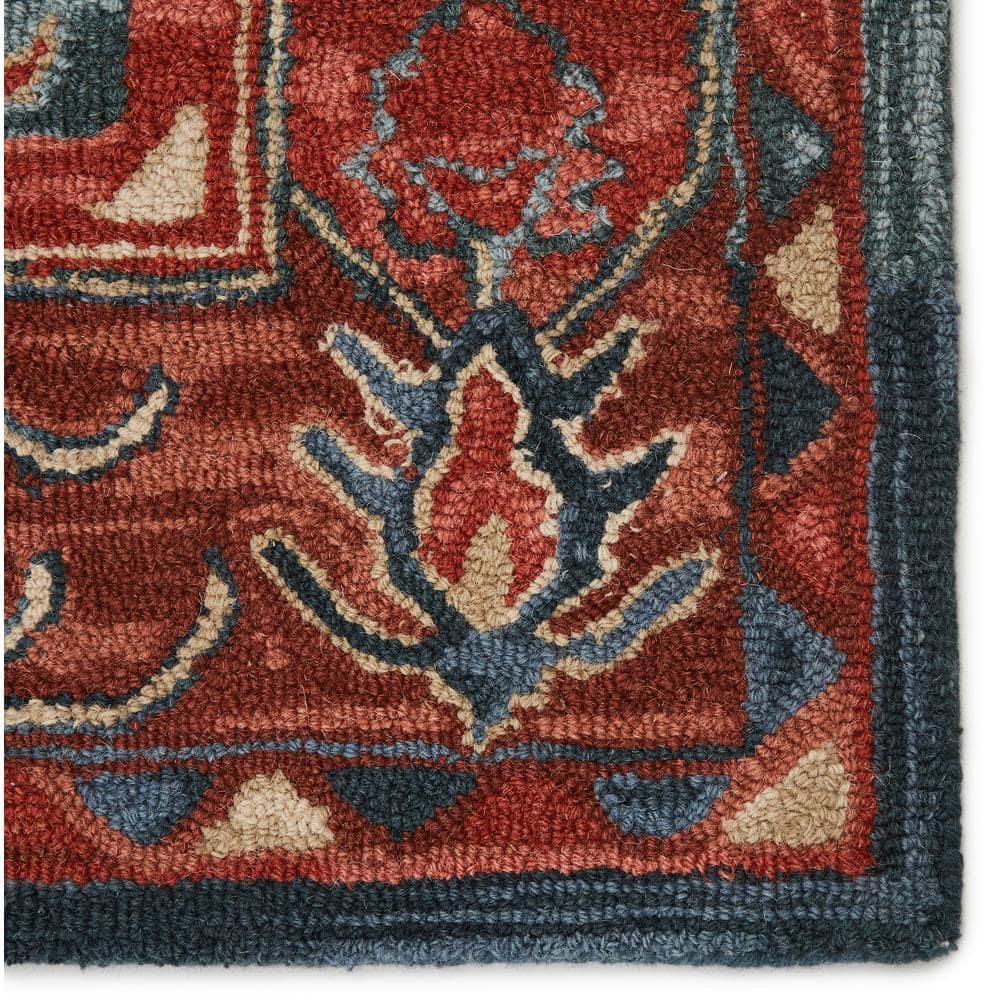 Handmade Blue Wool Medallion Tufted 5' x 8' Rug