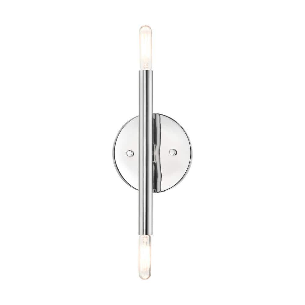 Livex Lighting Copenhagen 2 - Light Wall Light in  Polished Chrome