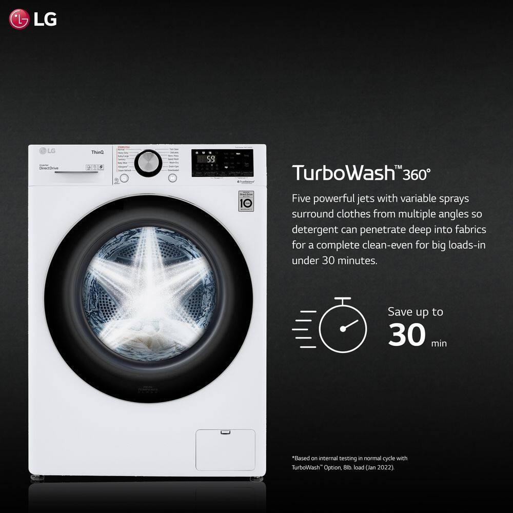 LG WM3555HWA combination washer electric dryer