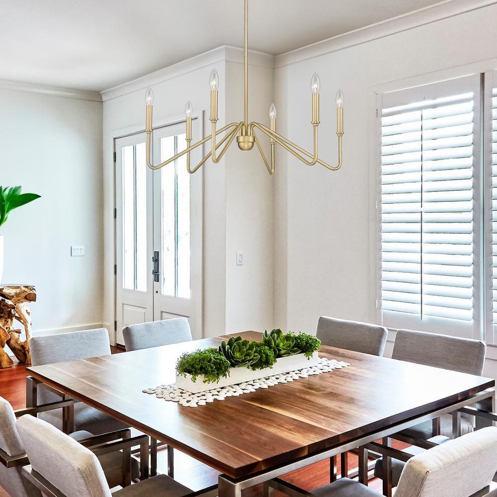 Golden Lighting Kennedy 6-Light Chandelier in Brushed Champagne Bronze