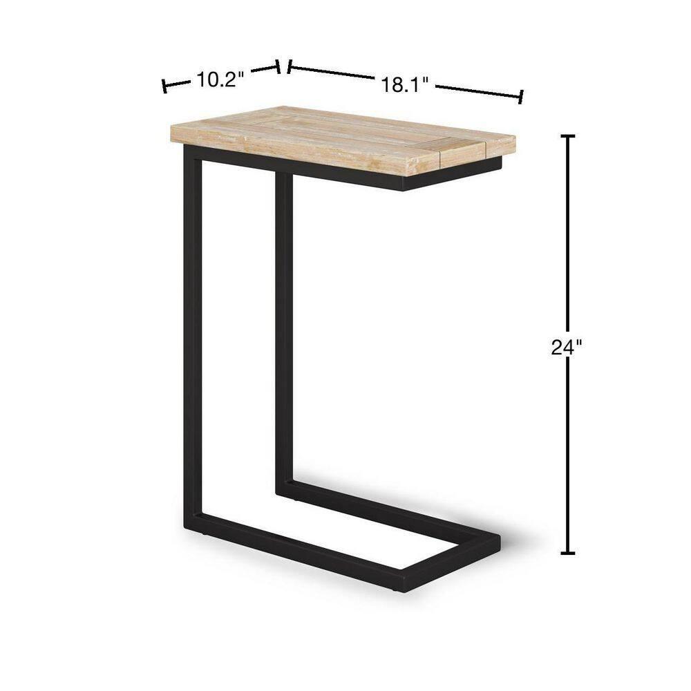 Simpli Home Skyler Solid Mango Wood C Side Table & Reviews | Wayfair