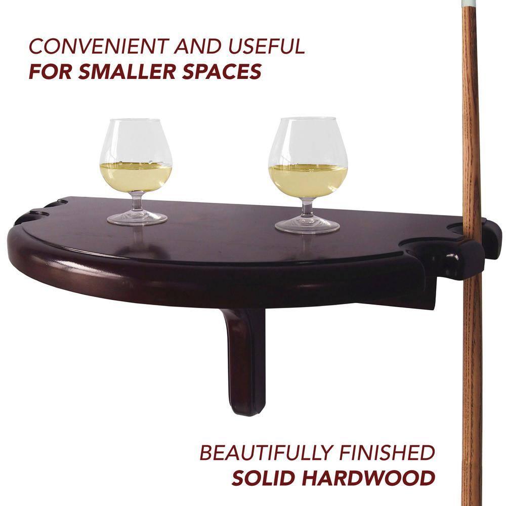 Hathaway Games Premium Half Moon Pool Cue Wall Shelf