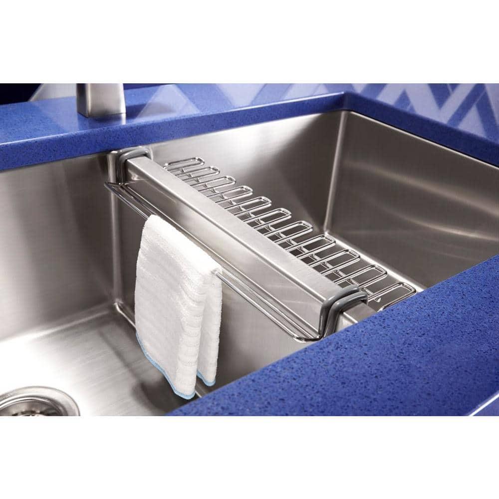 Strive 32" L x 18-1/4" W x 9-5/16" Under-Mount Double-Equal Kitchen Sink with Basin Rack