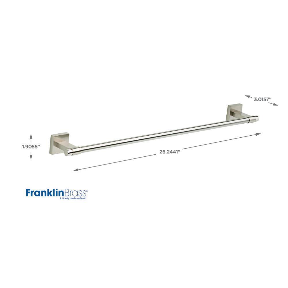 Franklin Brass Maxted 24" Wall Mounted Towel Bar MAX24-SN