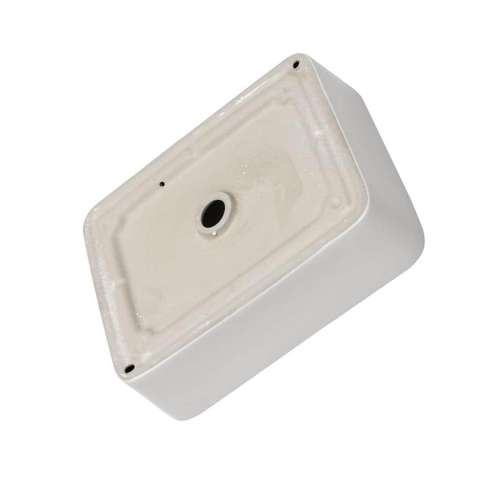 Mocoloo 19" L x 15''W Ceramic Bathroom Sink Rectangular Vessel Sink with Faucet