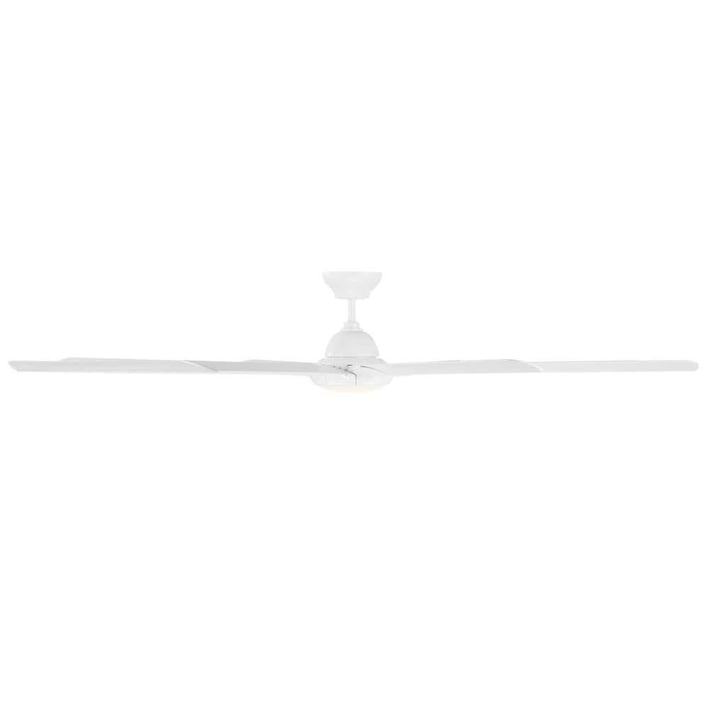 Modern Forms Hydra 8 - Blade Outdoor LED Smart Standard Ceiling Fan with Wall Control and Light Kit Included, Works With Alexa and iOS or Android App