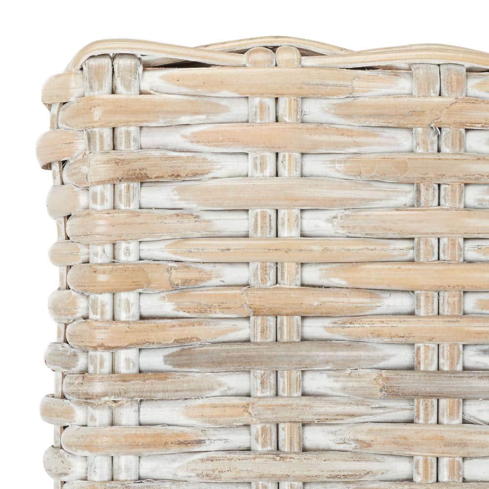Tobie Rattan Bar Stool - BST6500 - Grey White Wash - Safavieh