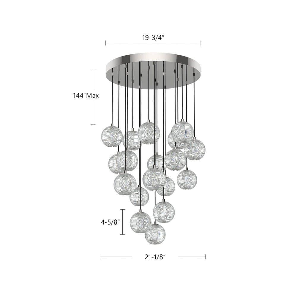 Alora Lighting Marni 18 - Light LED Cluster Pendant