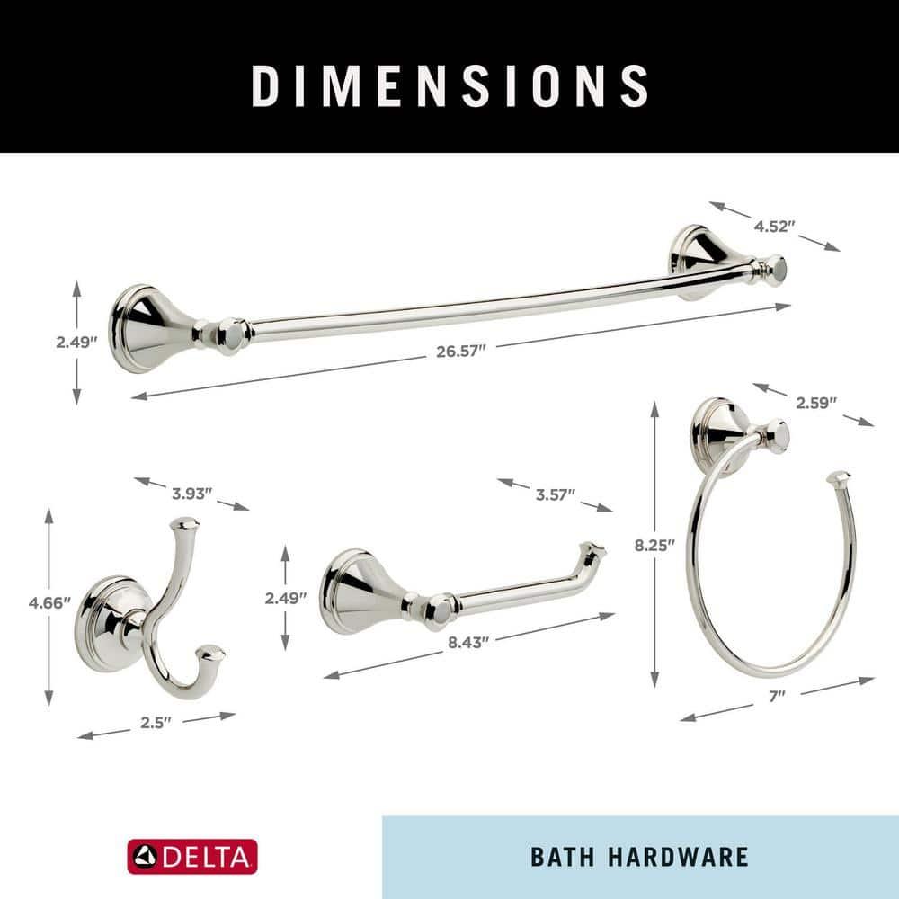 Cassidy Delta 4 Piece Bathroom Hardware Set