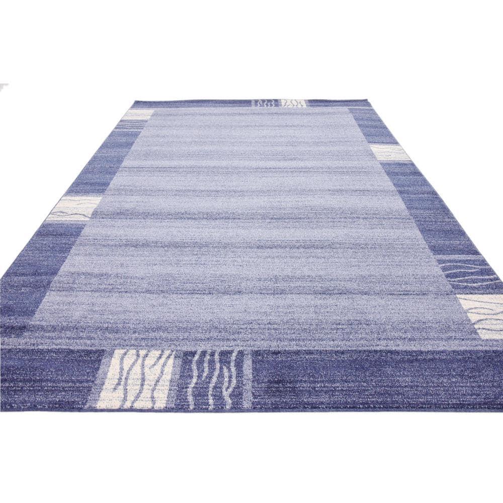 Rugs.com Angelica Collection Rug – 7' x 10' Light Blue Medium Rug Perfect For Bedrooms, Dining Rooms, Living Rooms