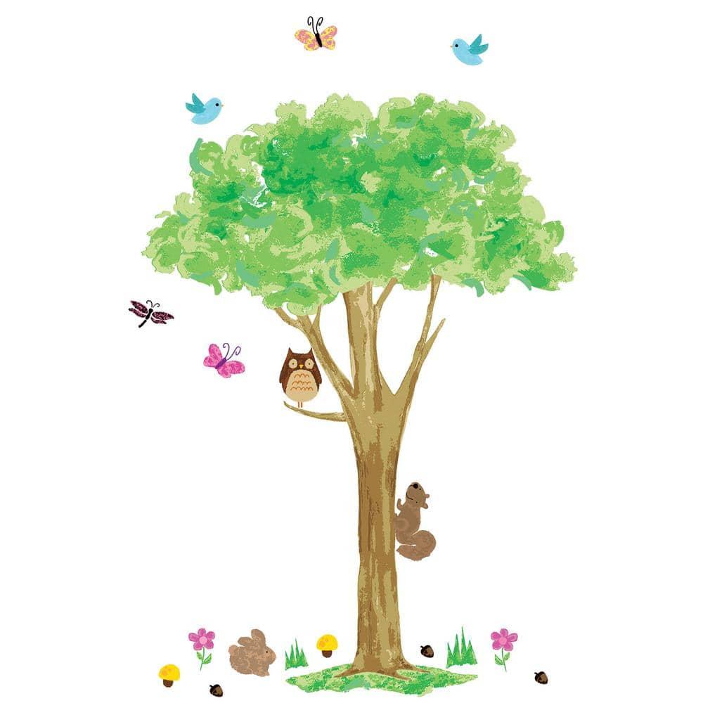Springtime Forest Friends Peel & Stick Wall Decal Kit