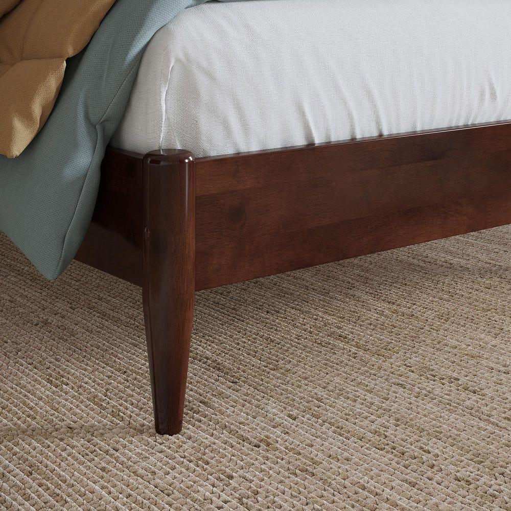 AFI Furnishings Berkshire Twin Solid Wood Low Profile Platform Bed in Walnut