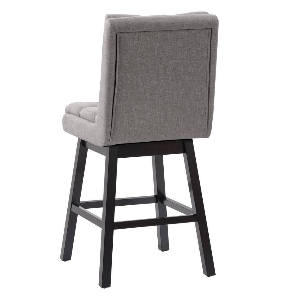 Set of 2 Boston Tufted Fabric Barstools - CorLiving