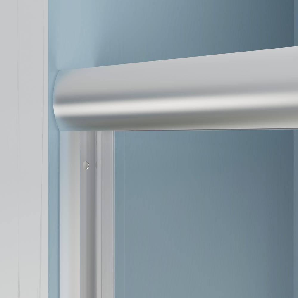 Jraty 57-60'' W x 62'' H Double Sliding Tub Door with Clear Tempered Glass