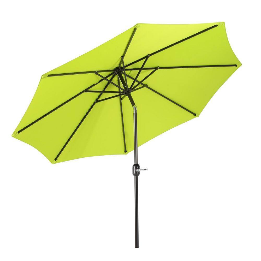 Westin Outdoor 9 Ft Patio Market Umbrella with Tilt & Crank, Lime Green