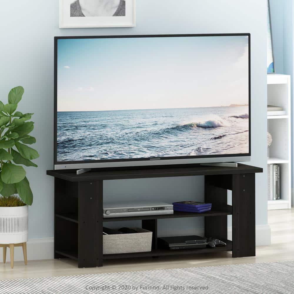 BetterBattery 50" PVC TV Stand, Espresso, 35.2 lb