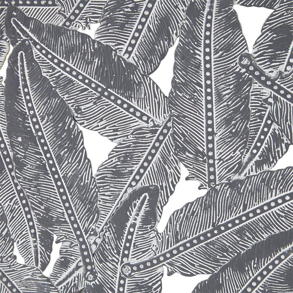 Dakota Fields Textured Feather 3-Piece Metal Disc Wall Decor Set