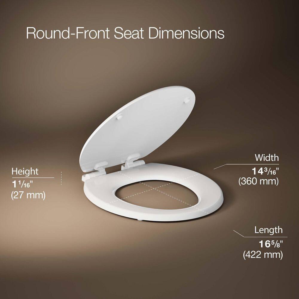 Stonewood Quiet-Close Compression-Molded Wood Toilet Seat