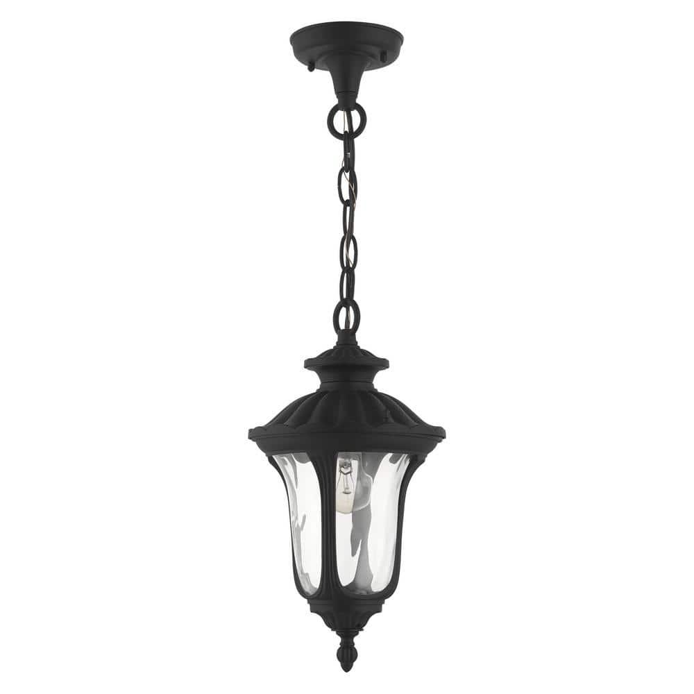 Livex Lighting Oxford 1 - Light Pendant in  Textured Black
