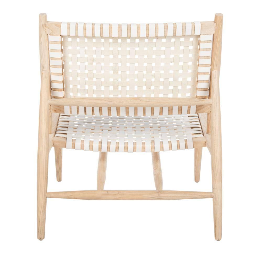 Soleil Accent Chair - ACH1001 - White/Natural - Safavieh