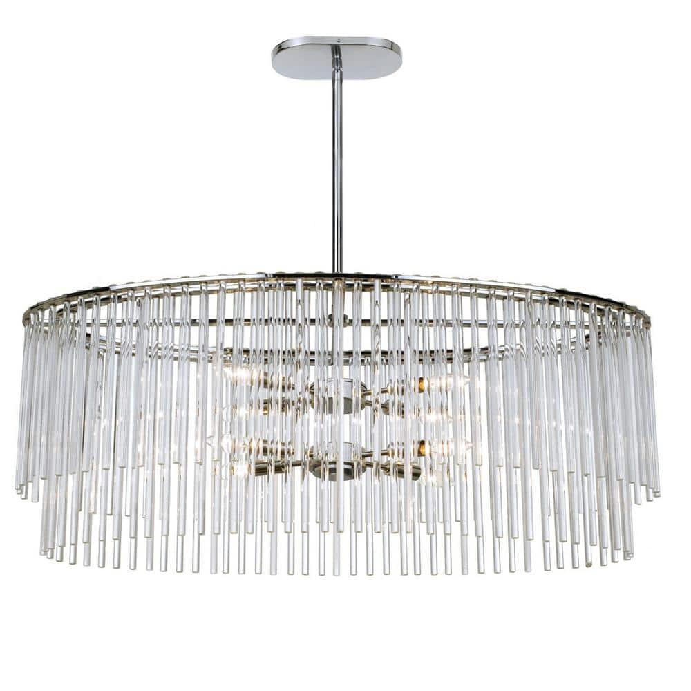 Crystorama Lighting Bleecker 8 - Light Chandelier in  Polished Chrome